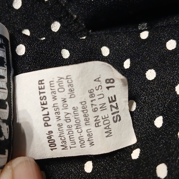2/$15 Anne Scott Vintage Polka Dot Jacket Top - Picture 5 of 5